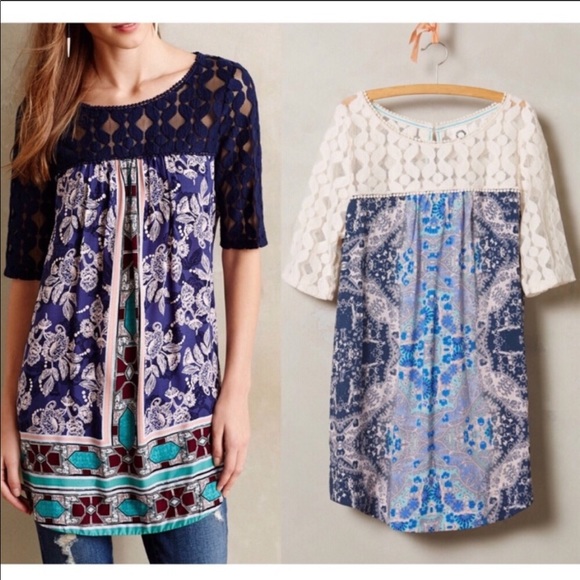 Anthropologie Tops - Anthropologie Akemi + Kin Maite Lace Tunic Top